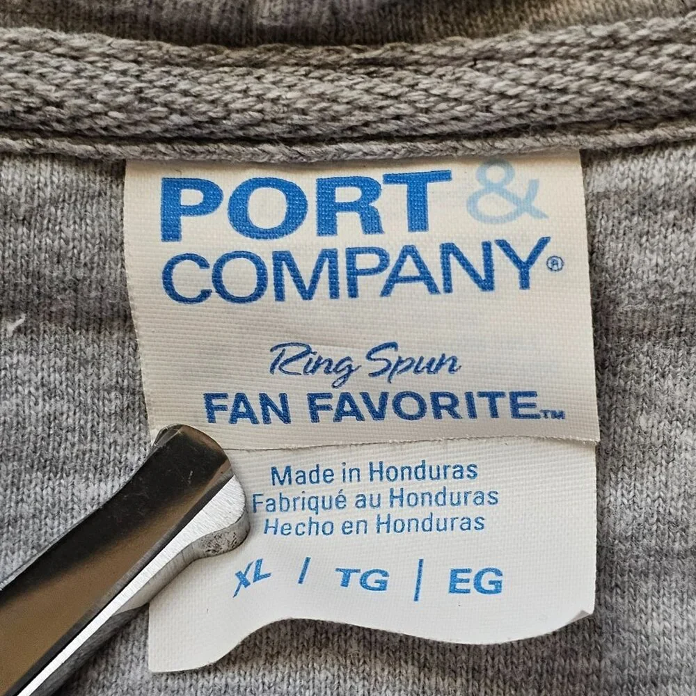 Jeep Girl Hoodie Womesn XL Gray Port & Company Pullover Sweatshirt - Picture 4 of 8